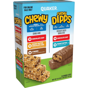 Quaker Bars Granola Bars 5 Flavor 58ct